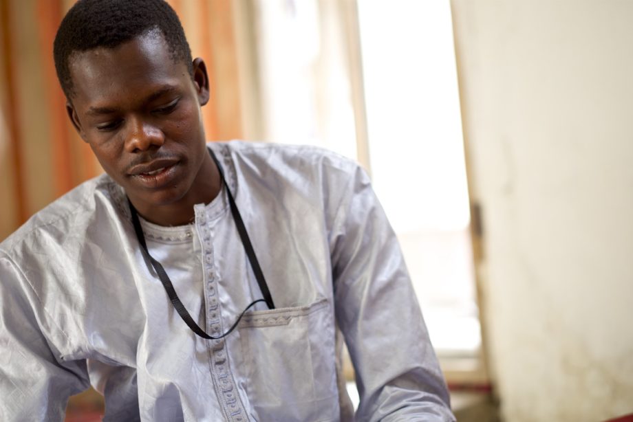 Young man in East Africa