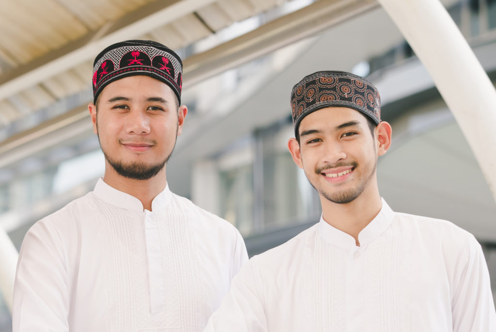 two young Muslim men in Central Asia